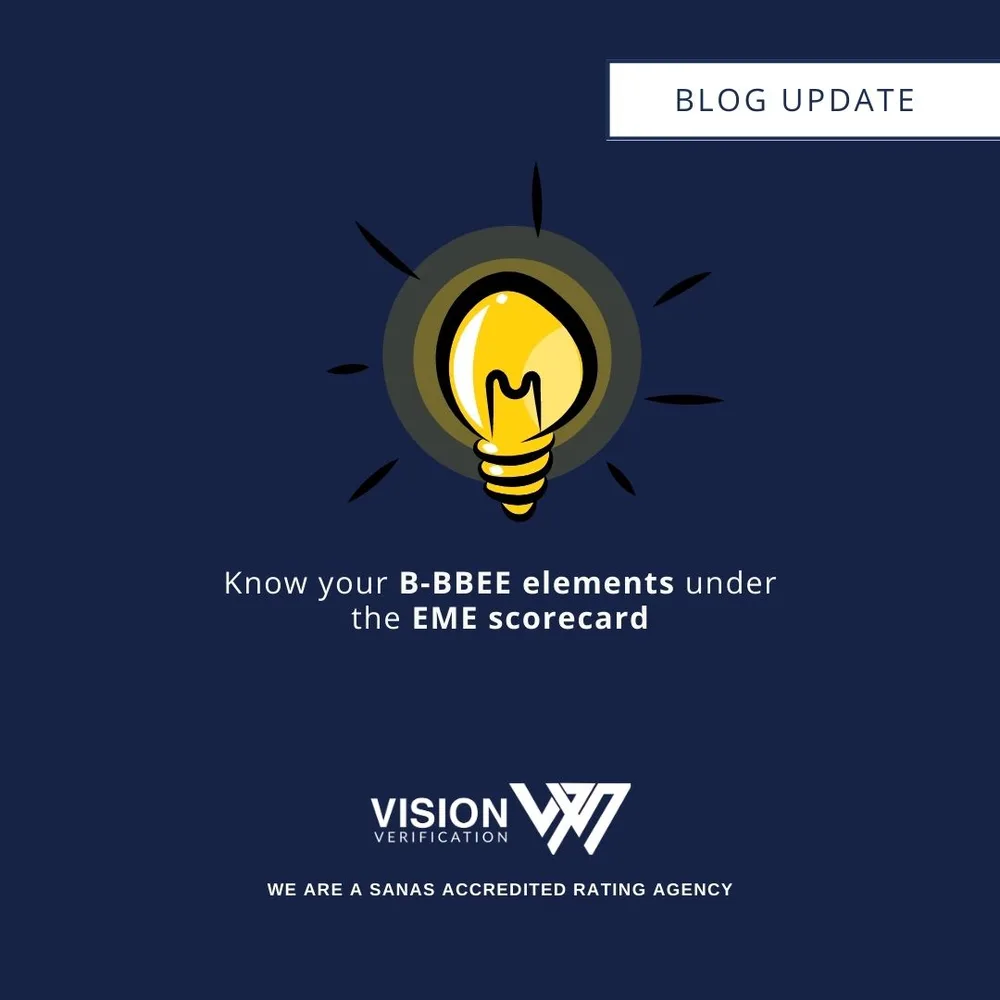 Know your B-BBEE elements under the EME scorecard