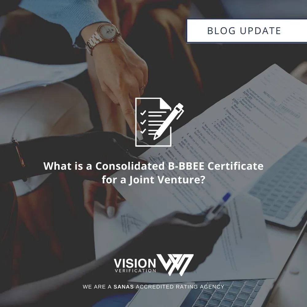 What is a Consolidated B-BBEE Certificate for a Joint Venture?